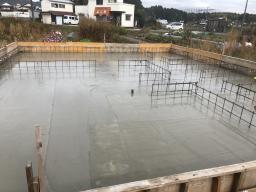 コンクリート打ち込み状況